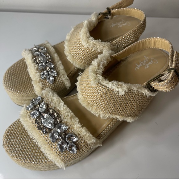 CROWN VINTAGE QALECIEN ESPADRILLE WEDGE SANDAL - Picture 7 of 16